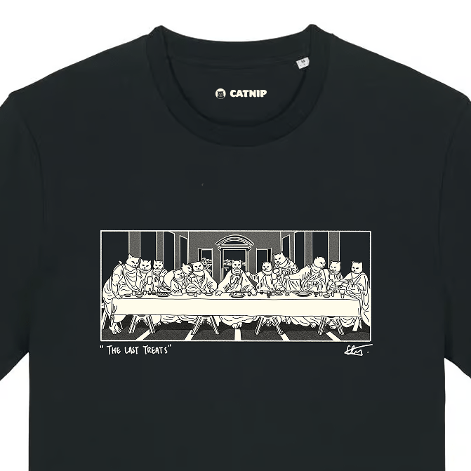 "The last treats" - Unisex shortsleeve T-shirt - Catnip