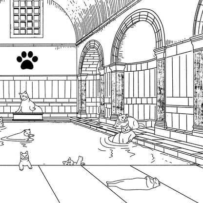 "Bathhouse" - Art Print - Catnip