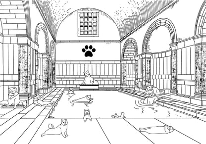 "Bathhouse" - Art Print - Catnip