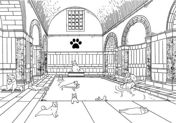"Bathhouse" - Art Print - Catnip