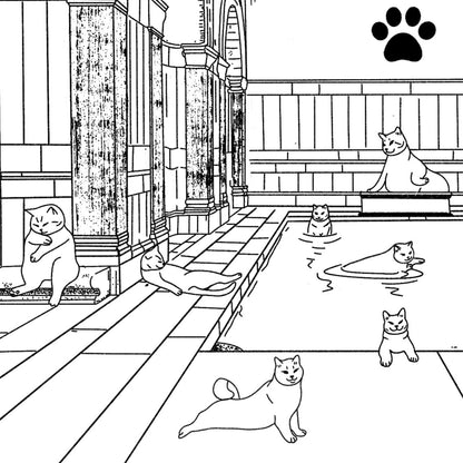 "Bathhouse" - Art Print - Catnip