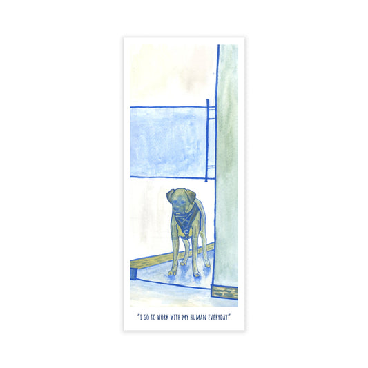 Bookmark - "I go to work with my human" - Christy Chan | Artist