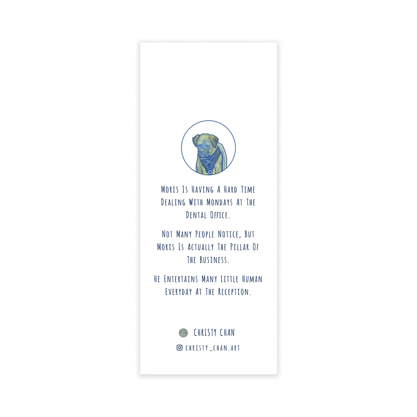 Bookmark - "I go to work with my human" - Christy Chan | Artist