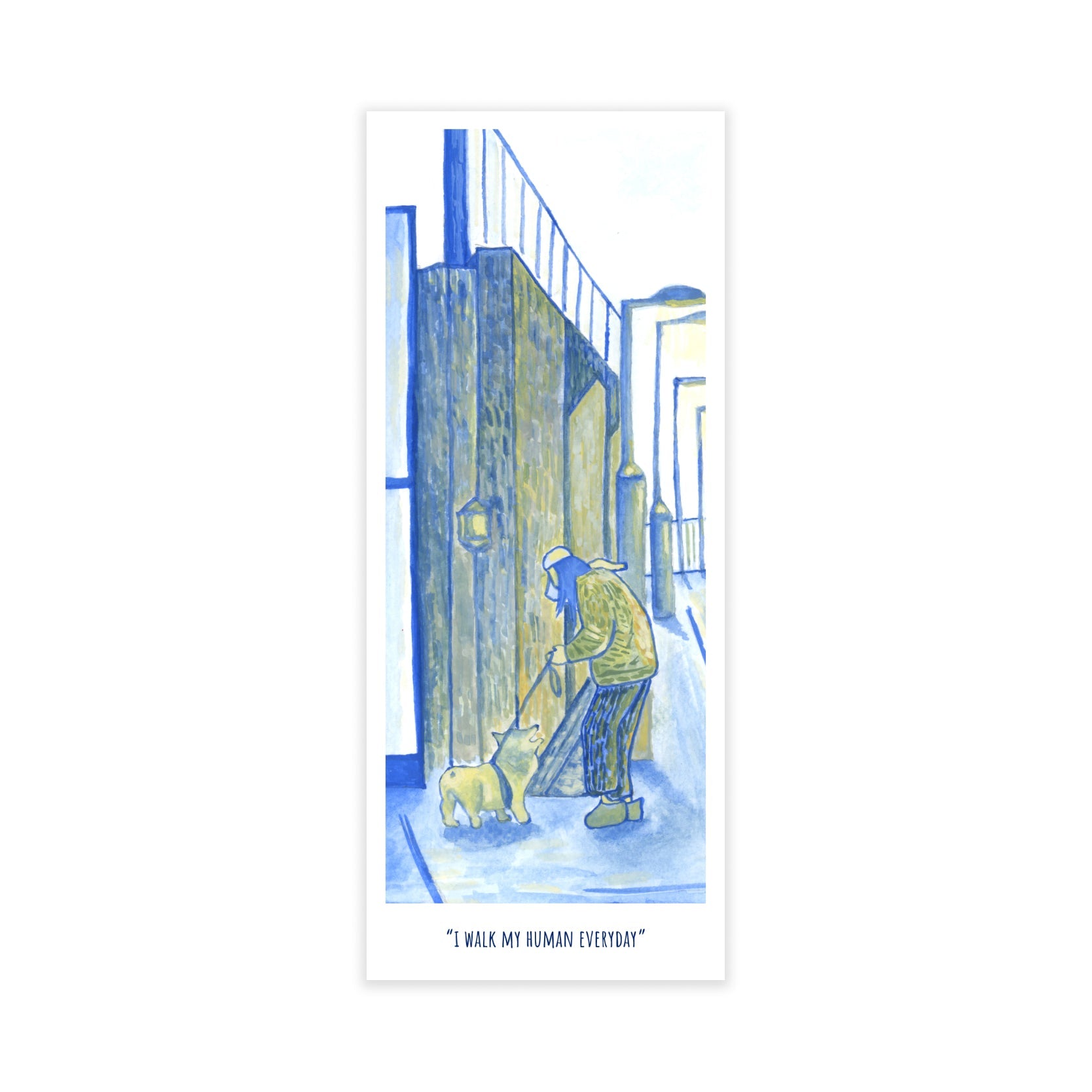 Bookmark - "I walk my human everyday" - Christy Chan | Artist