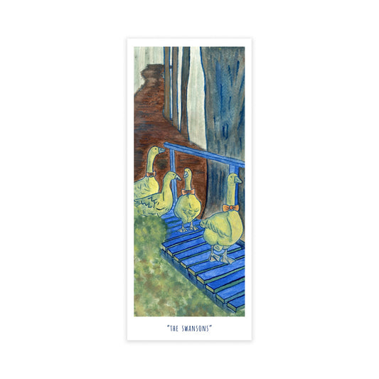 Bookmark - "The Swansons" (Bundle of 3) - Christy Chan | Artist