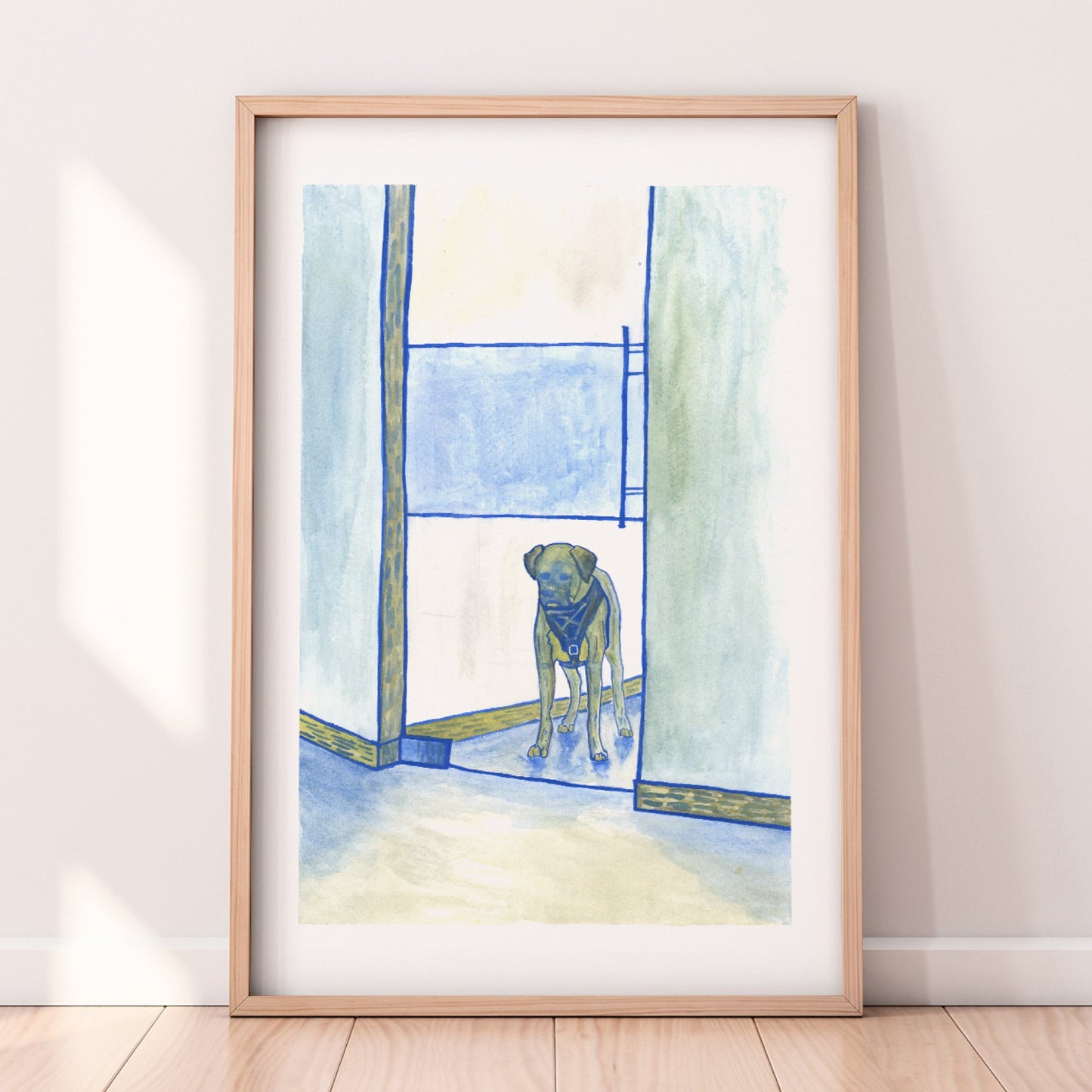 "I go to work with my human everyday." - Limited Edition Print - Christy Chan | Artist