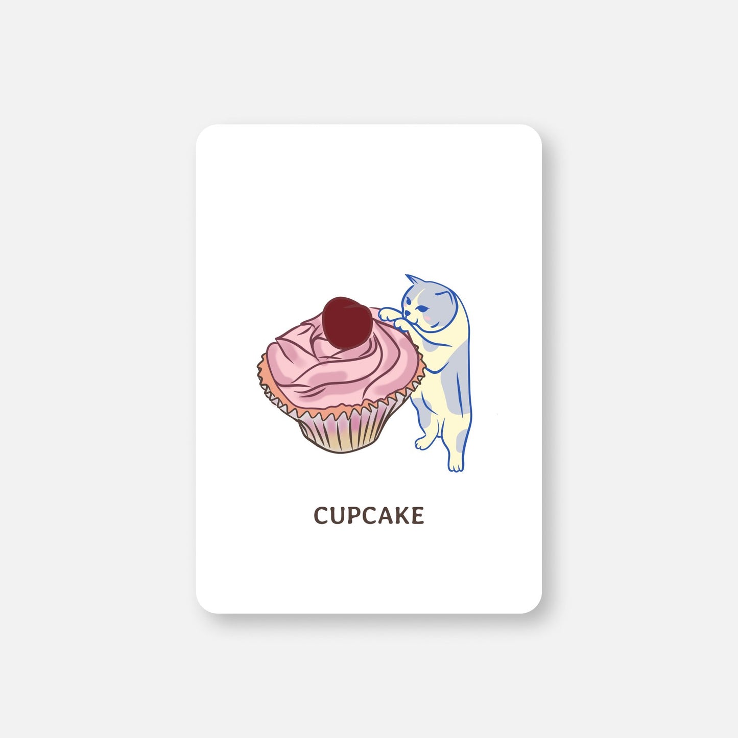 Experience the playful charm of our Cupcake Climber Cat Postcard, featuring an adorable feline attempting to&nbsp;climb on a&nbsp;cupcake. This endearing design is perfect for sending greetings, invitations, or as a gift for cat lovers. The postcard captures the mischievous spirit of a curious cat, adding a delightful and unique touch to your special occasions. Share the joy and humor with this compact and charming cat-themed postcard, bringing smiles to every recipient