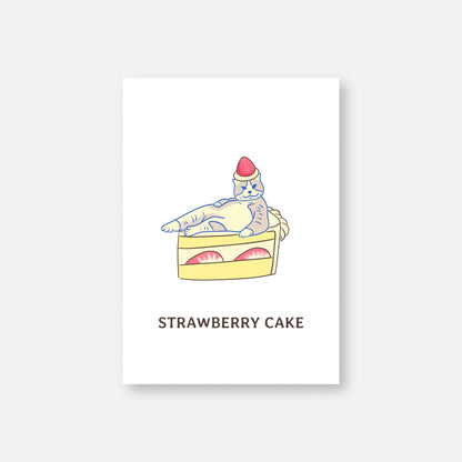 Post card - Strawberry cake - Christy Chan | Artist