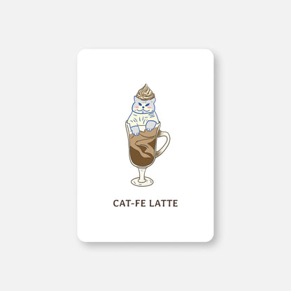 Postcard - Cat-fe latte - Christy Chan | Artist