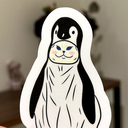 Sticker - Penguin cat - Christy Chan | Artist
