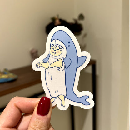 Sticker - Shark cat - Christy Chan | Artist