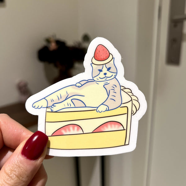 Sticker - Strawberry Cake - Christy Chan | Artist