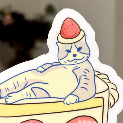 Sticker - Strawberry Cake - Christy Chan | Artist
